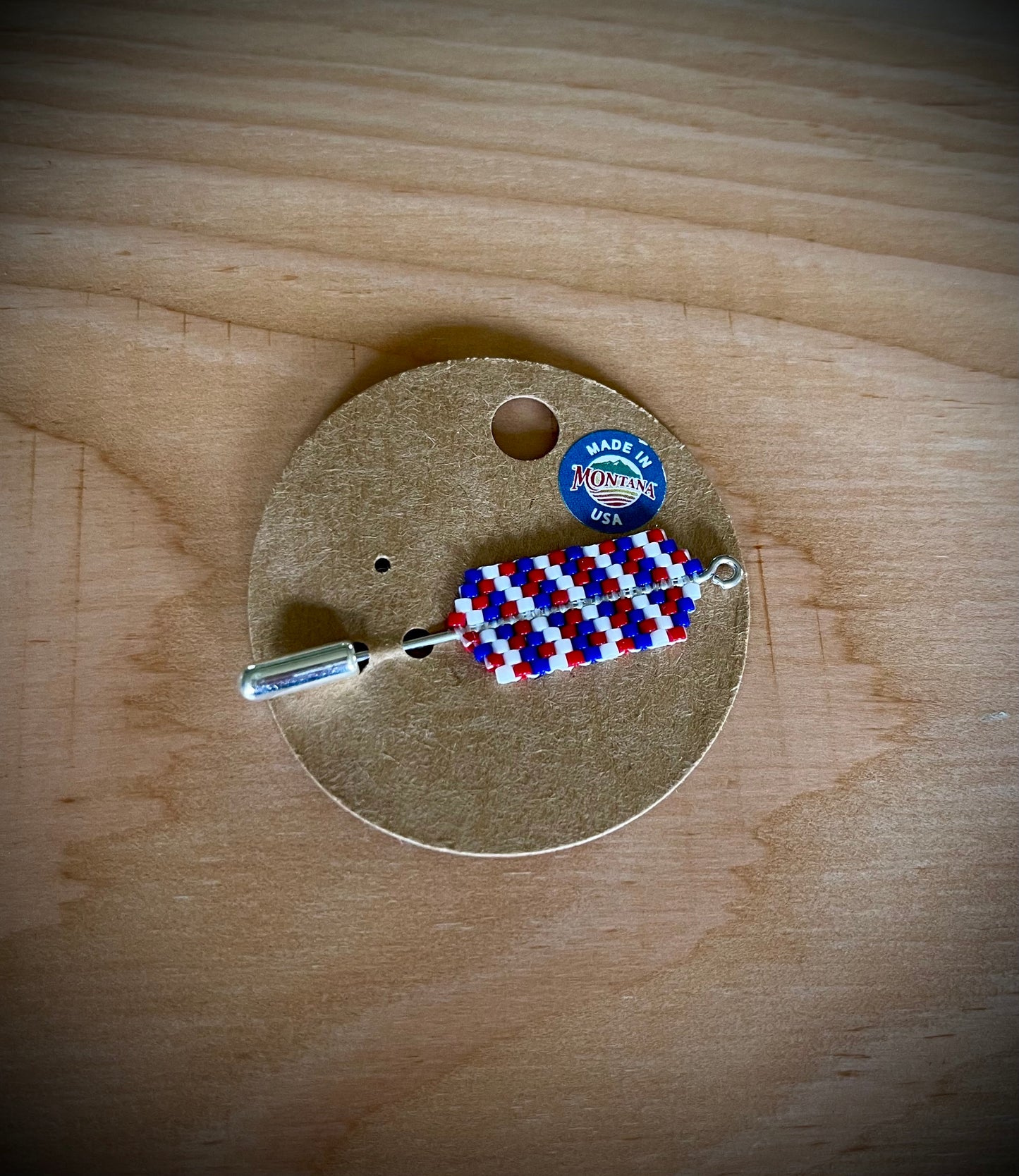 Americana Hand-Beaded Hat Pins