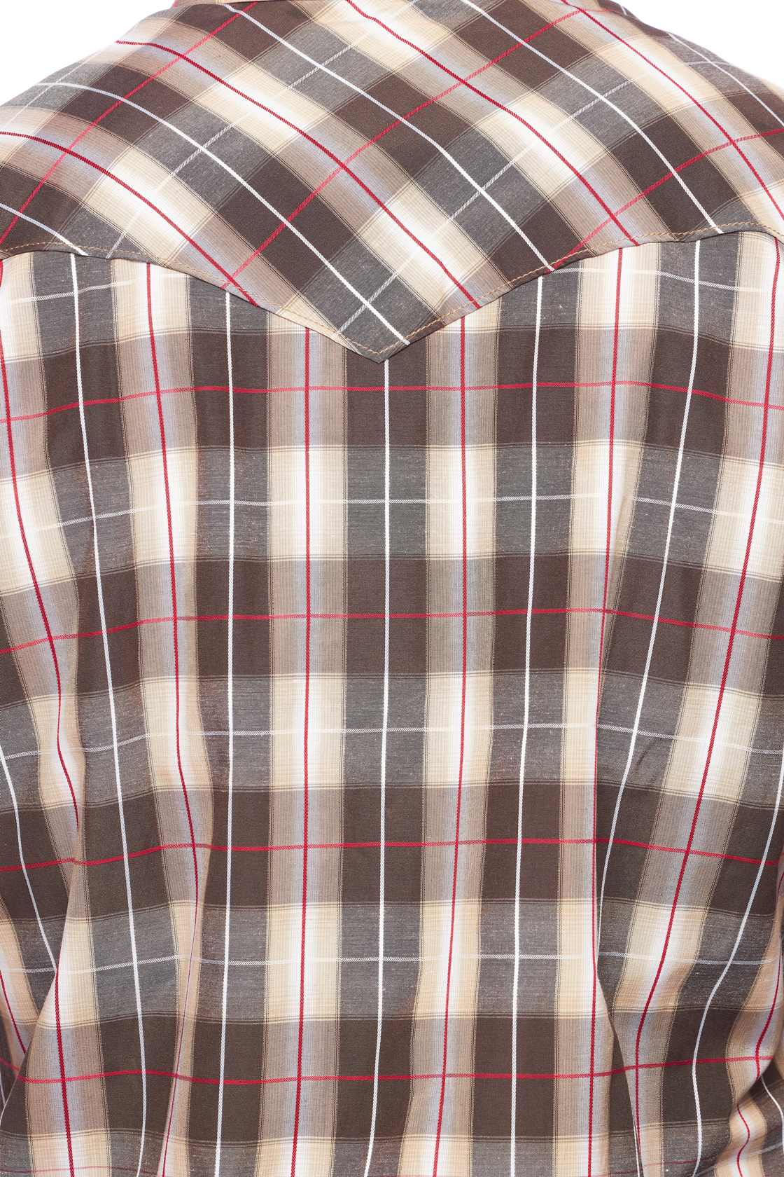 Camisa de manga larga con botones a presión para hombre