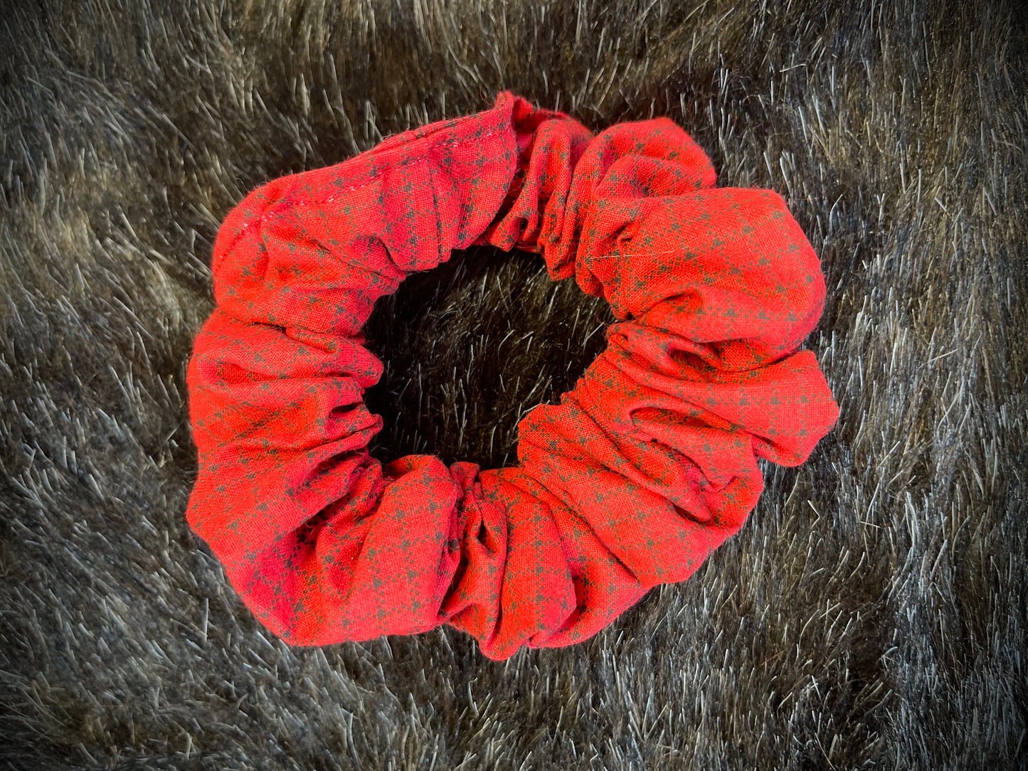"Rustic Reds" Hair Scrunchies