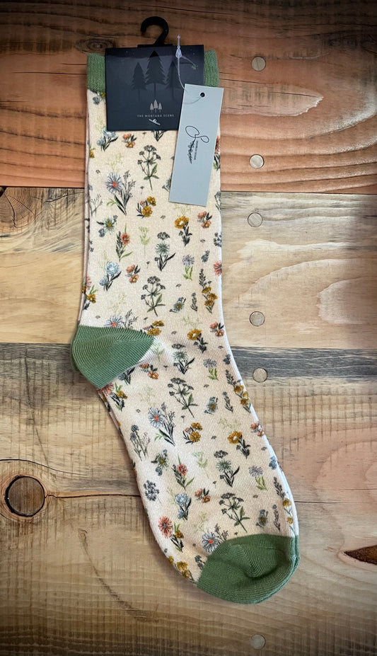 “Mountain Wildflower” Unisex Socks