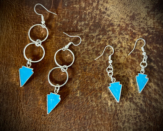 Crazy Kate Designs Kingman Turquoise Earrings