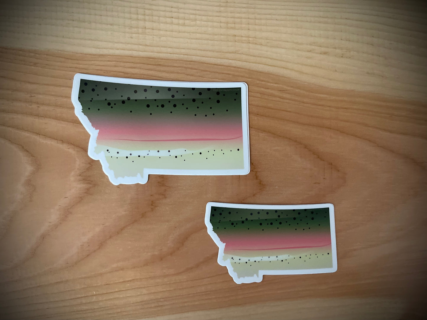 Rainbow Trout Montana Fishing Sticker - Fly Fishing Decal