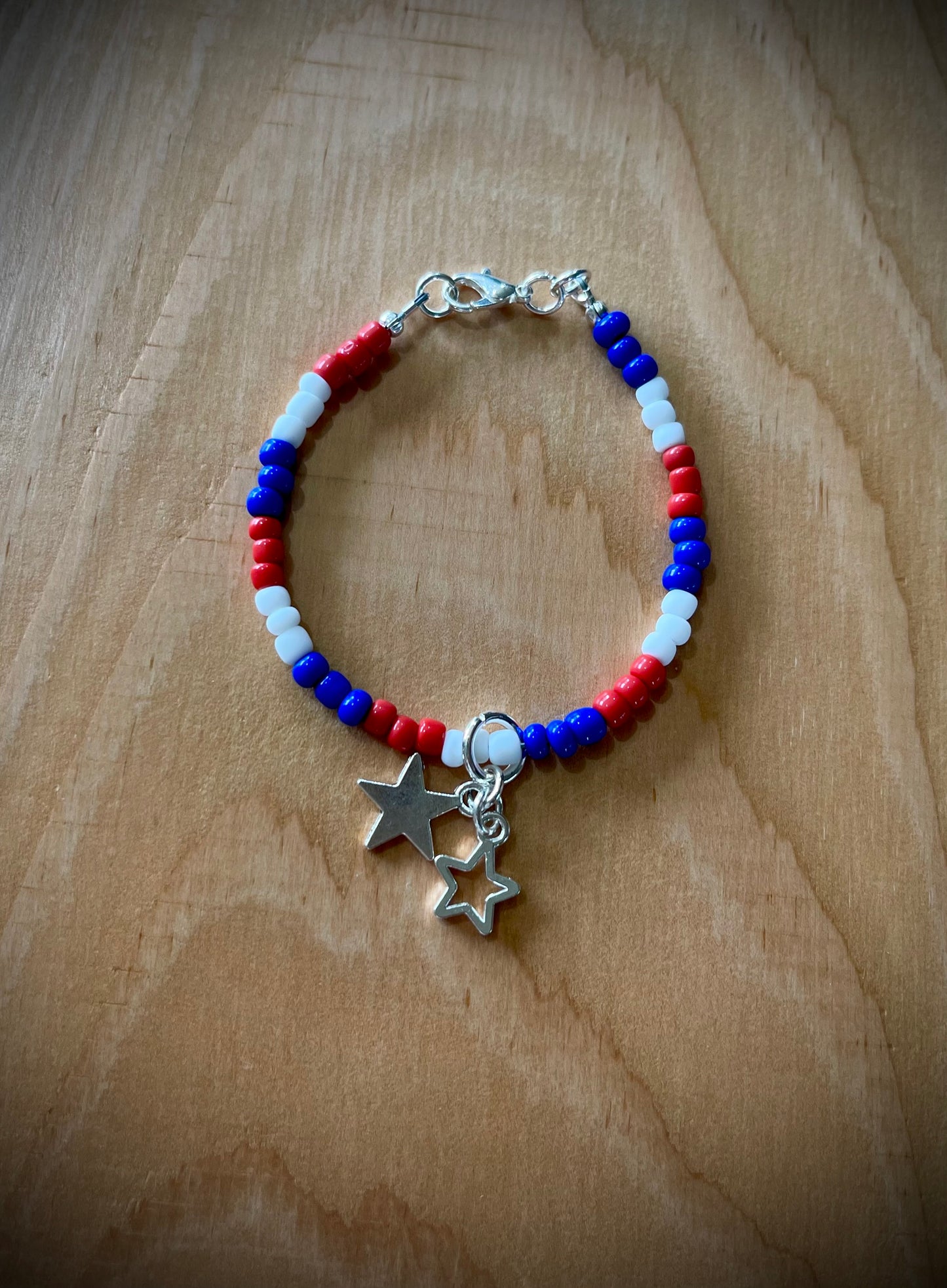 Americana Hand-Beaded Bracelets