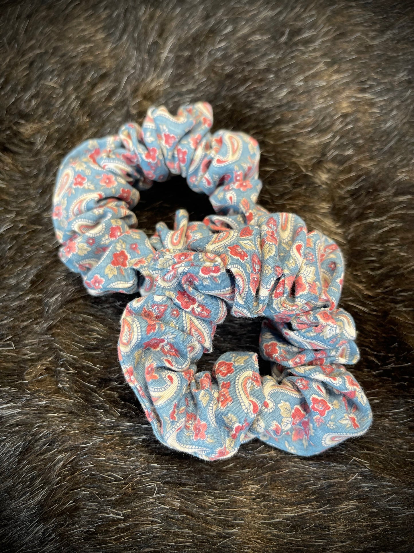 "Moody Blues" Hair Scrunchies