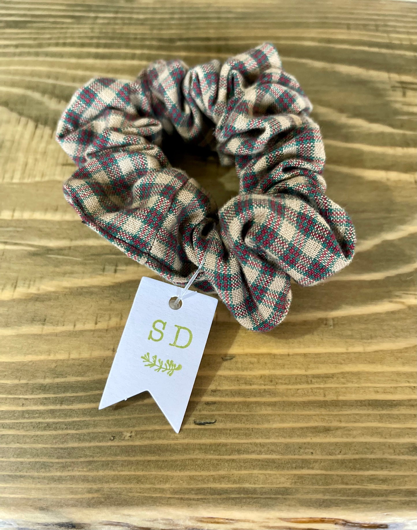 “Green Envy” Hair Scrunchies