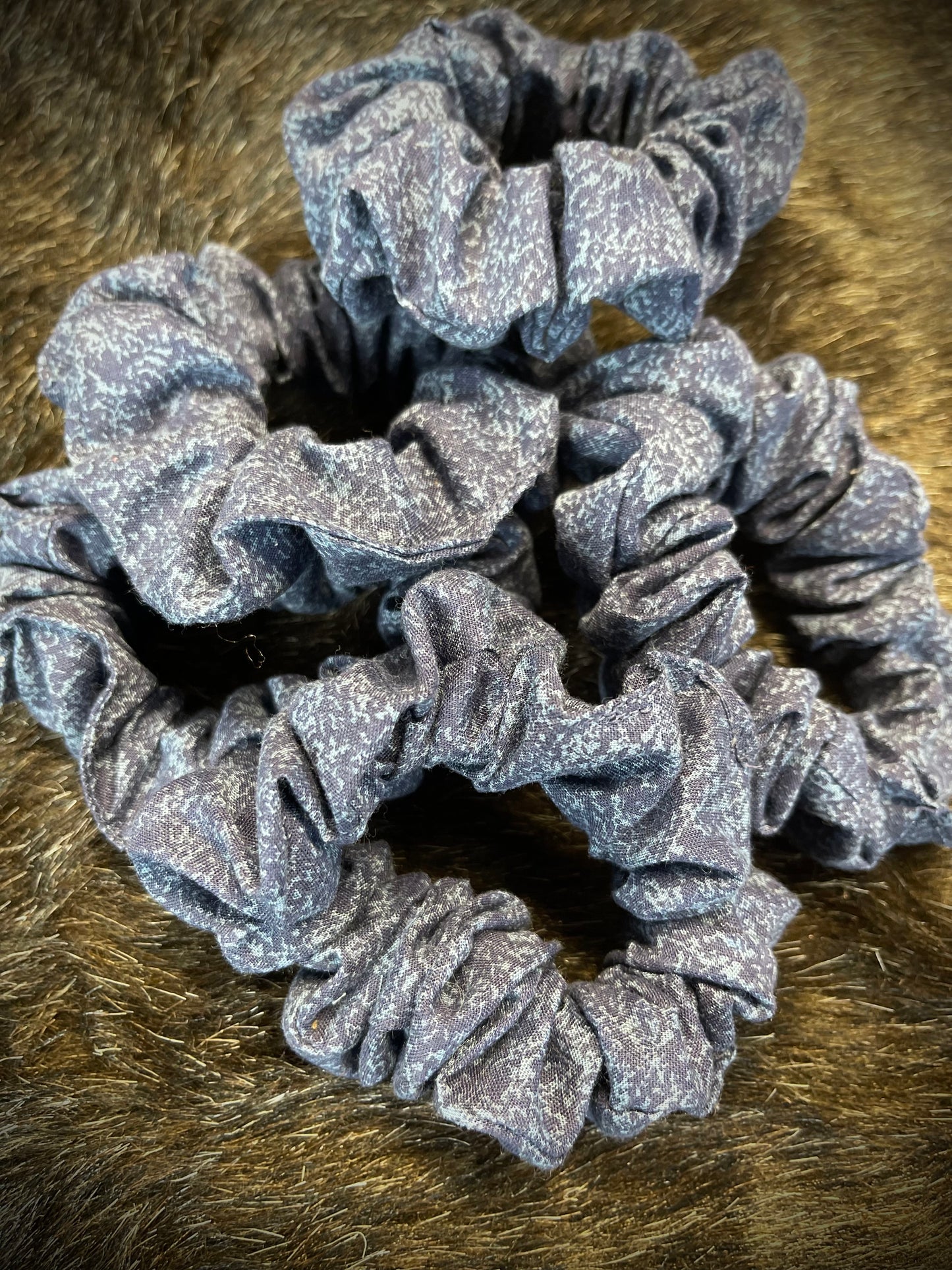 "Moody Blues" Hair Scrunchies