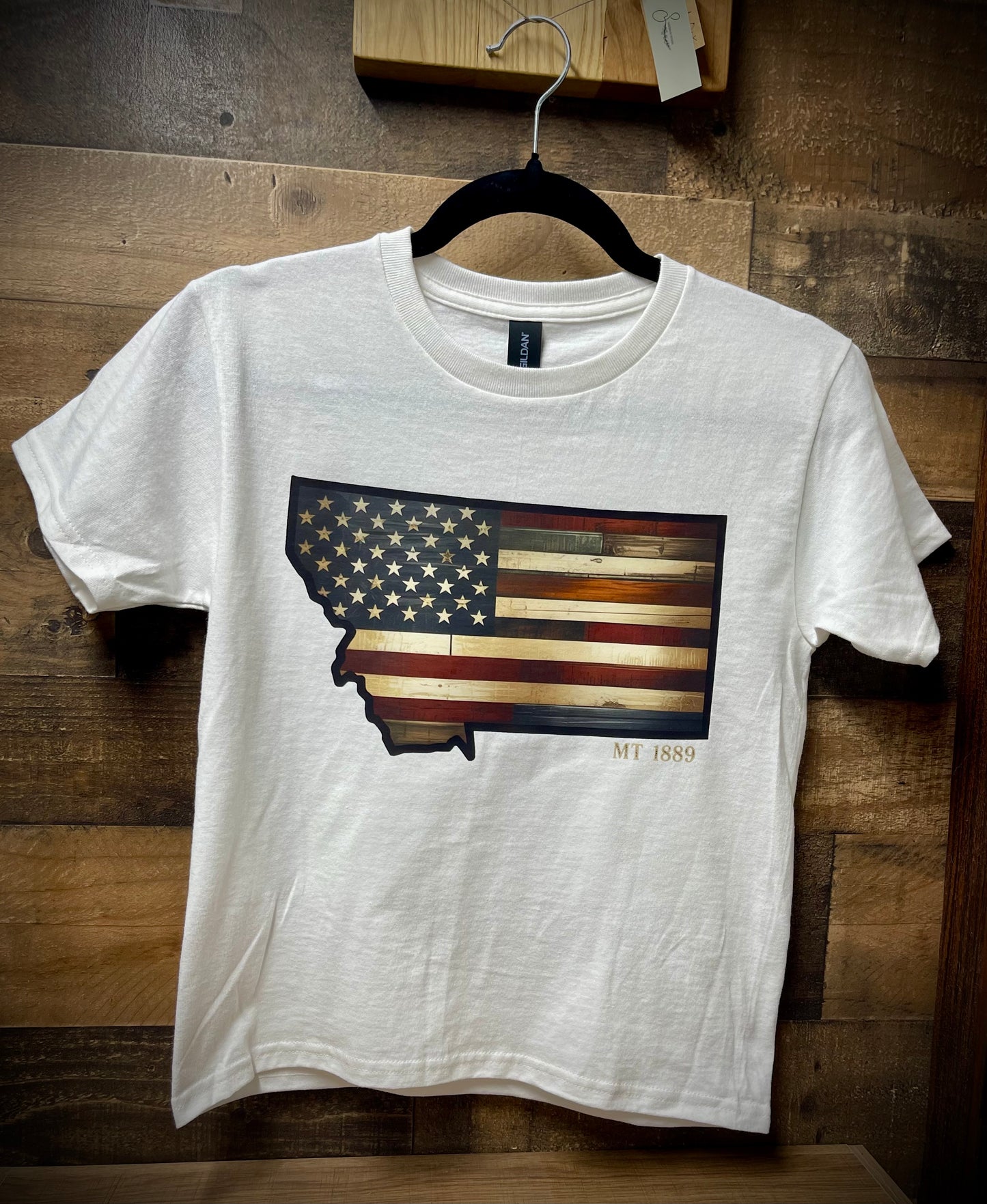 “Rustic MT 1889 USA” Tees—Youth