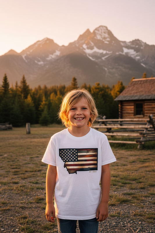 “Rustic MT 1889 USA” Tees—Youth