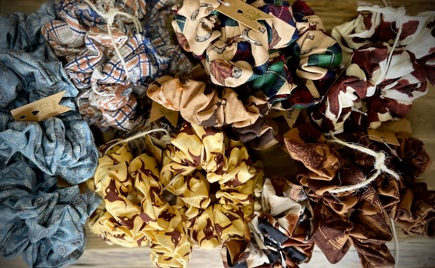 “Wild West” Hair Scrunchies