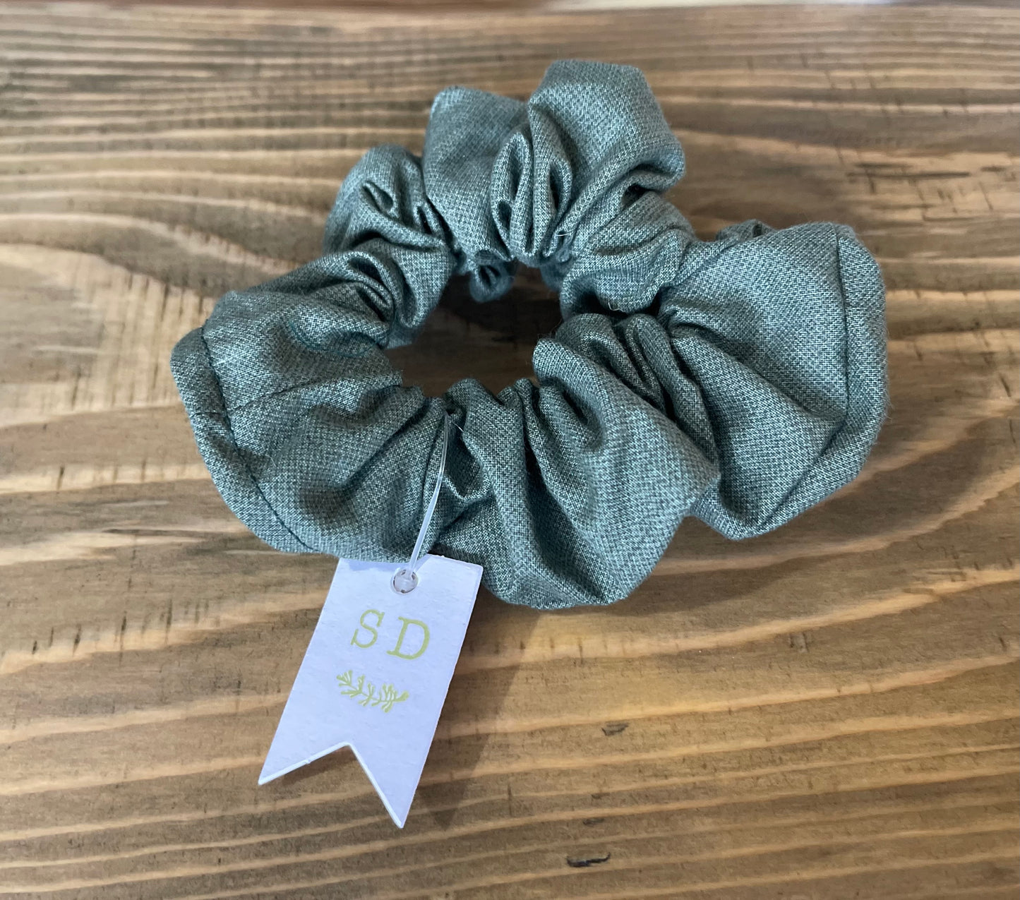“Green Envy” Hair Scrunchies