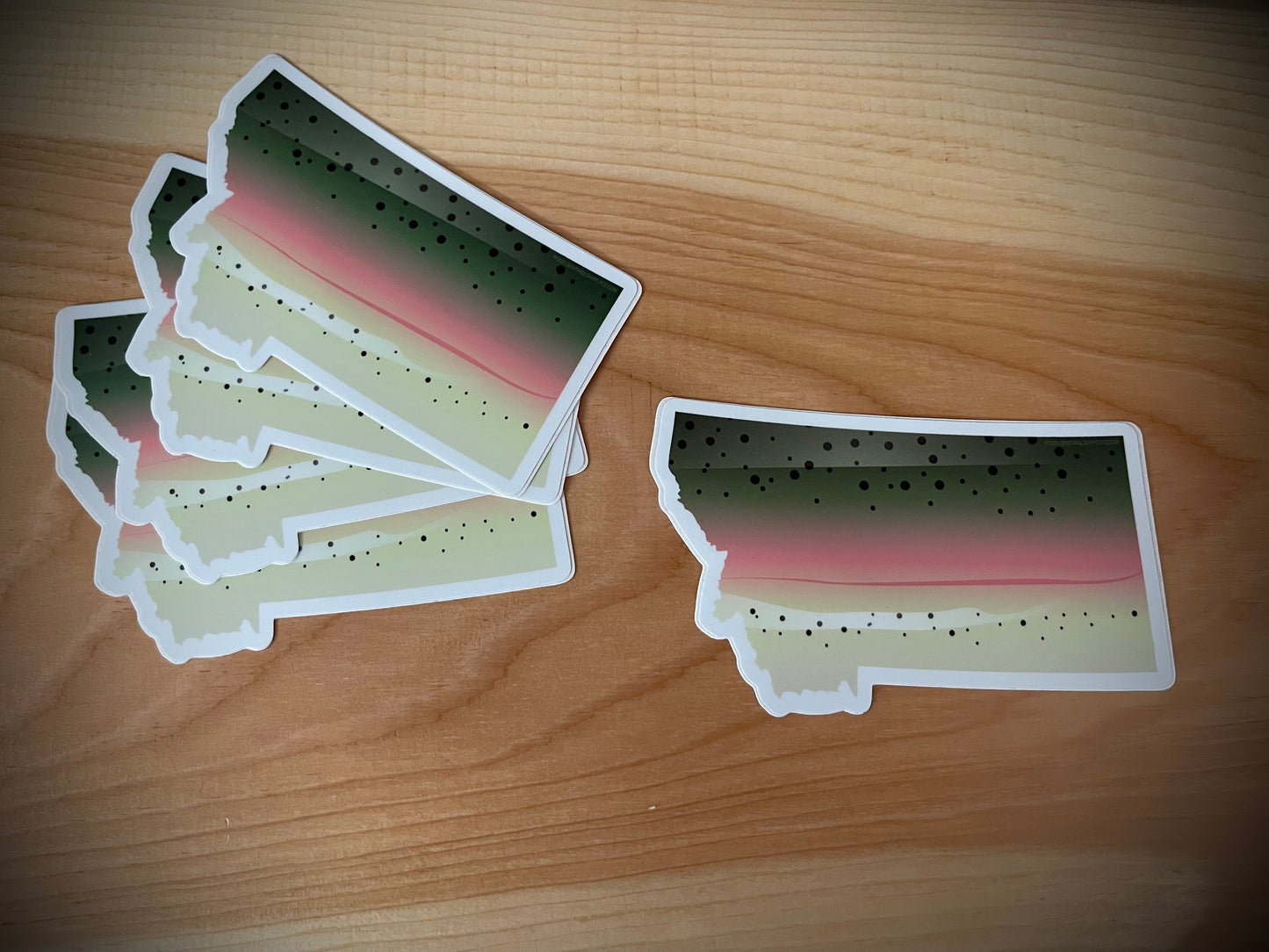 Rainbow Trout Montana Fishing Sticker - Fly Fishing Decal