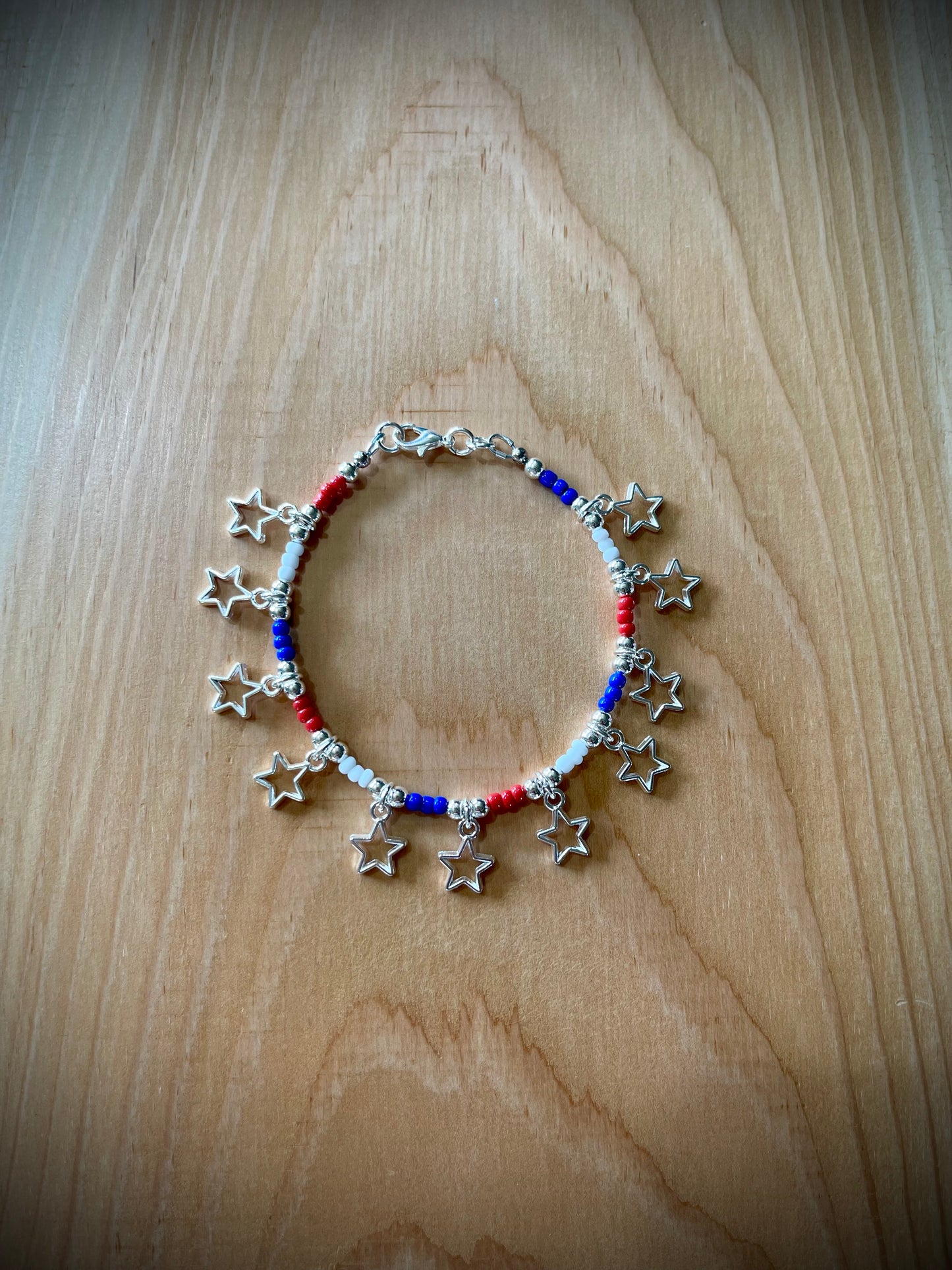 Americana Hand-Beaded Bracelets
