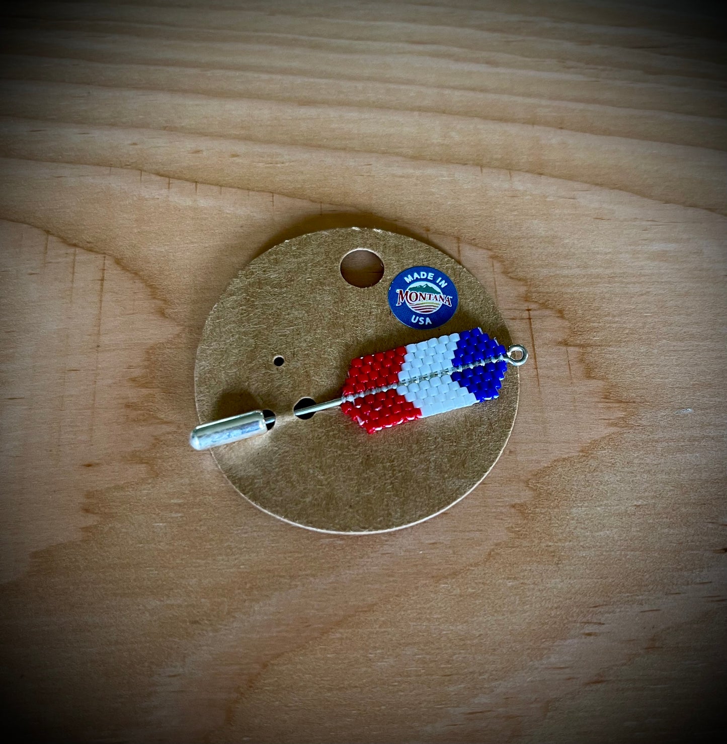 Americana Hand-Beaded Hat Pins
