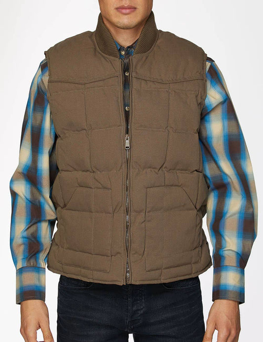 Men's Western Canvas Vest