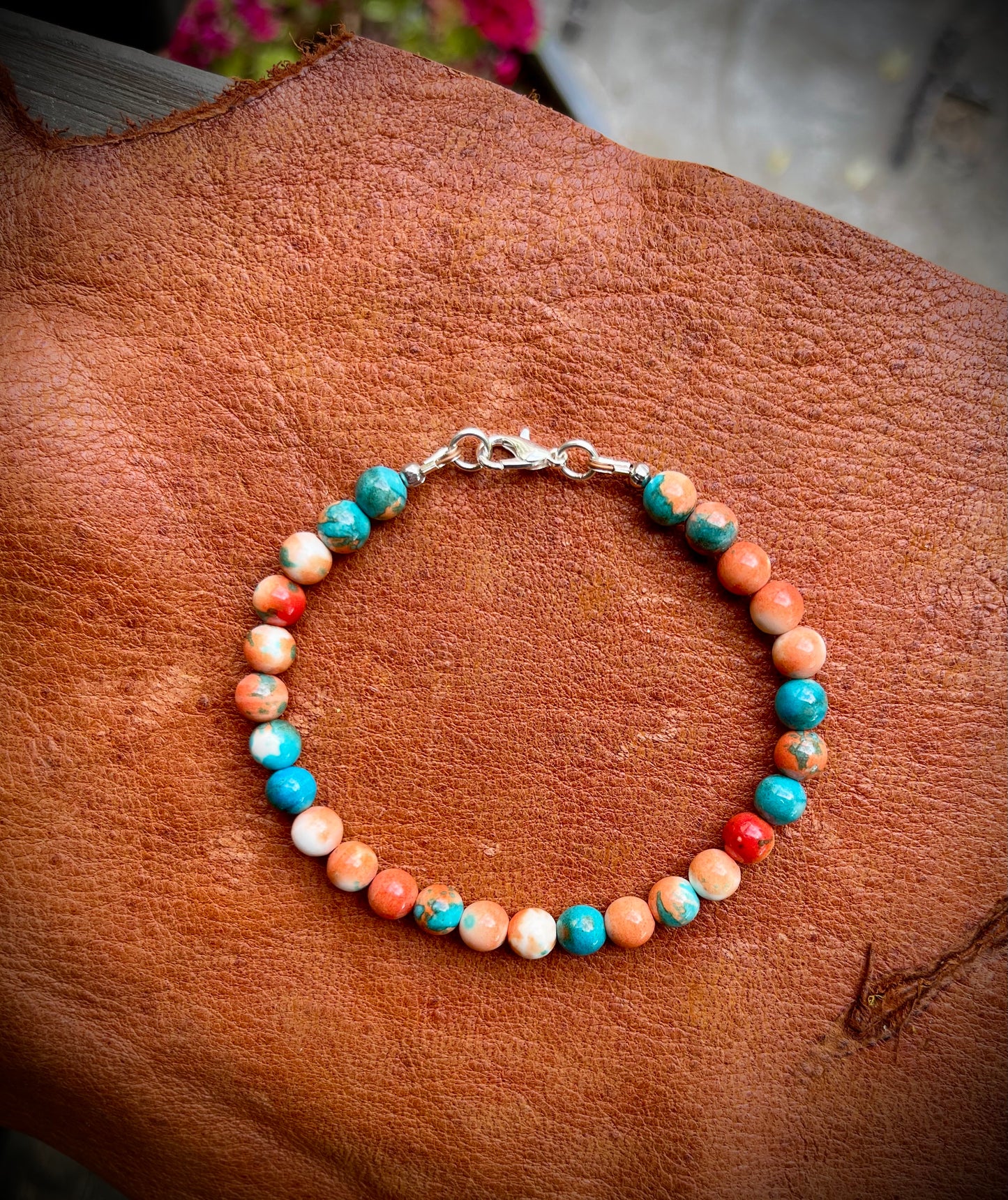 Pulseras con cuentas a mano