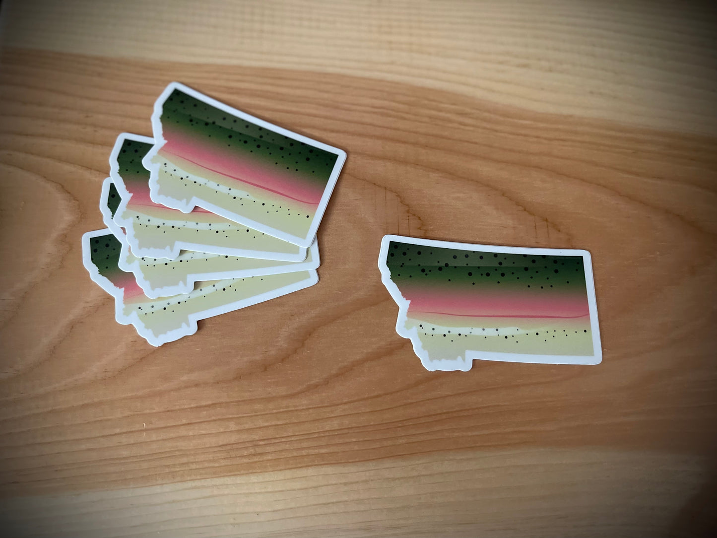 Rainbow Trout Montana Fishing Sticker - Fly Fishing Decal