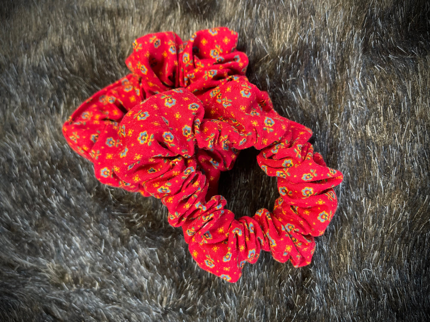 "Rustic Reds" Hair Scrunchies