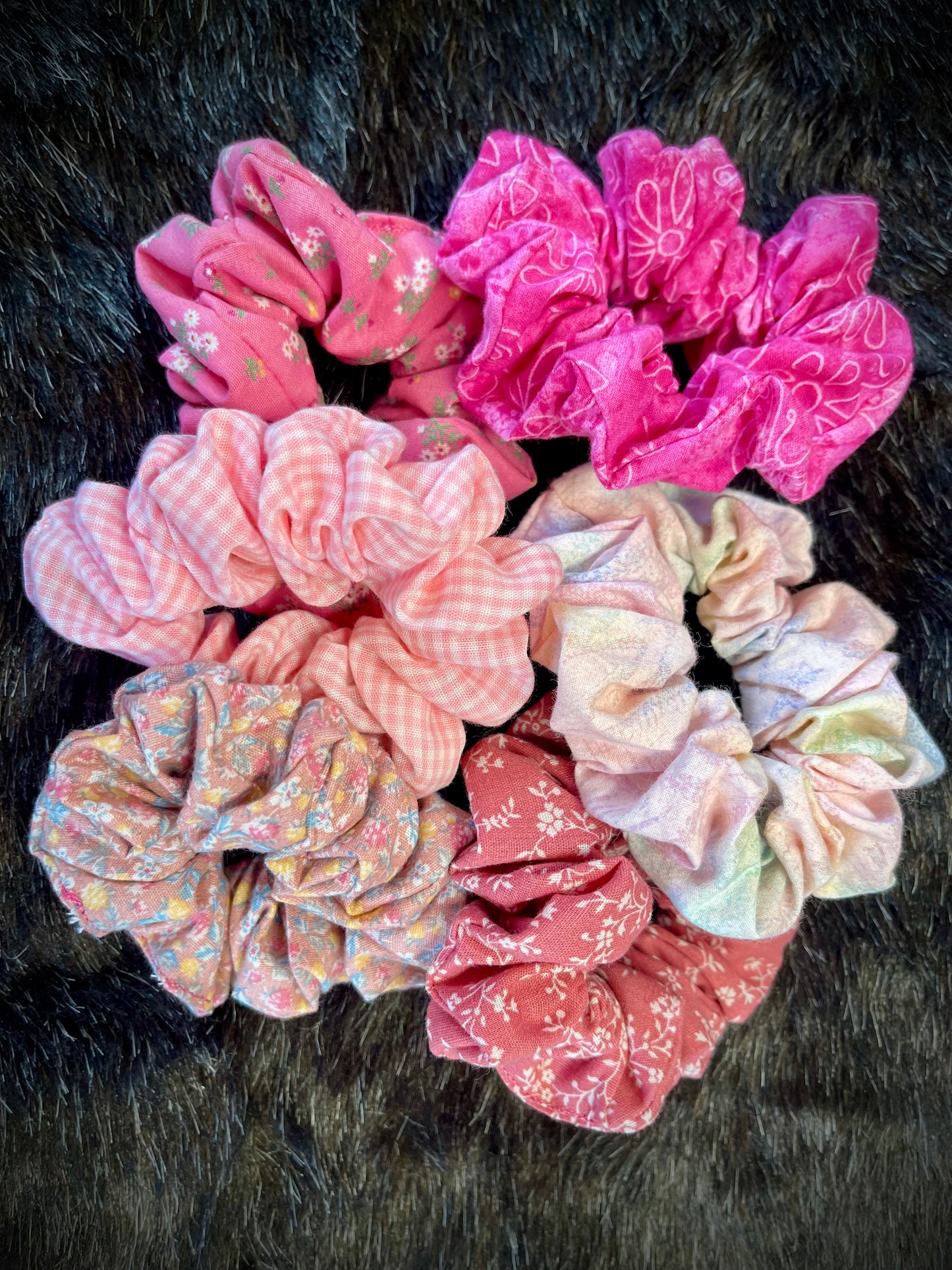 "Pretty in Pinks" Hair Scrunchies
