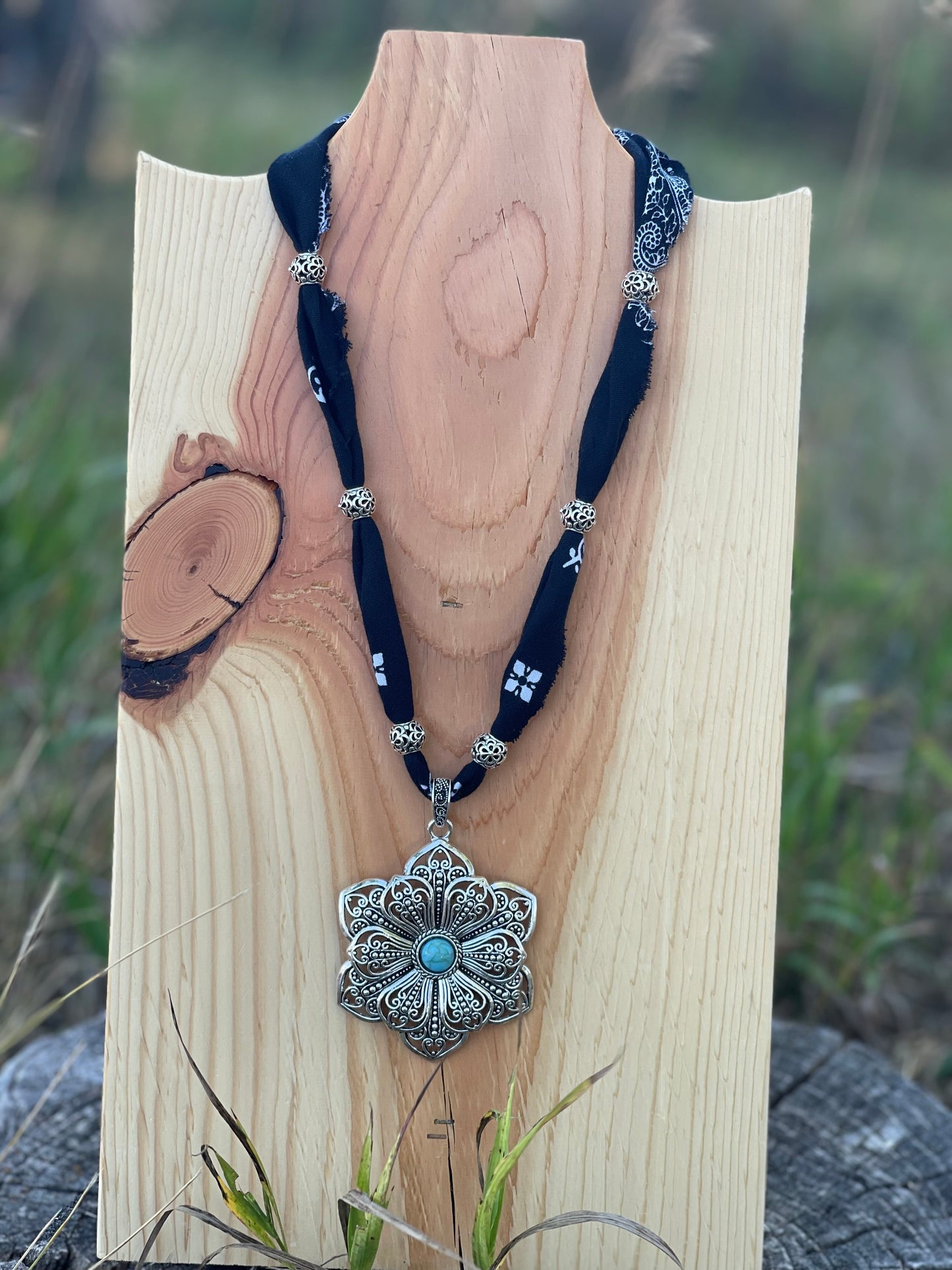 Sagebrush Exclusive x Crazy Kate Designs Western Bandana Necklace