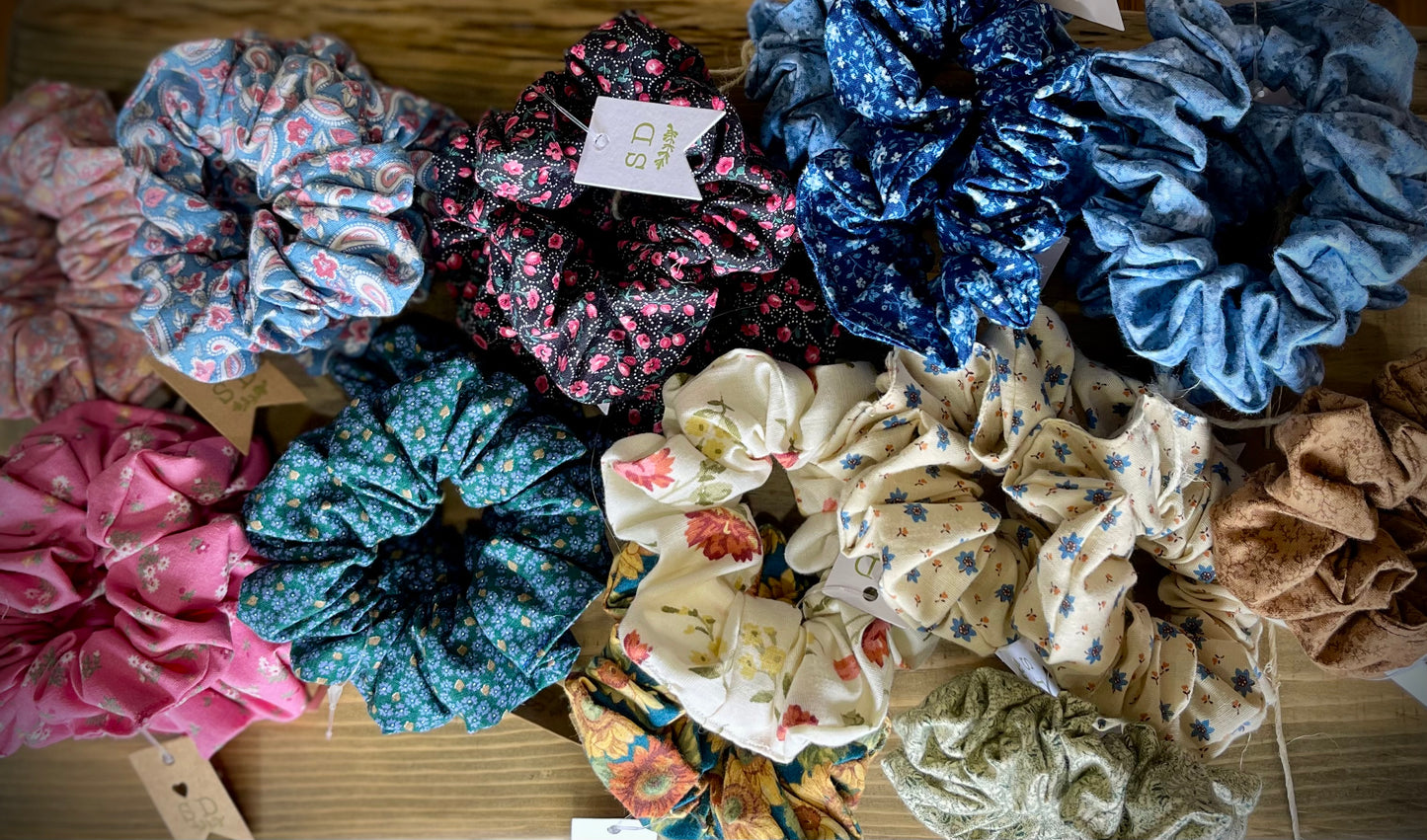"Flirty Florals" Hair Scrunchies