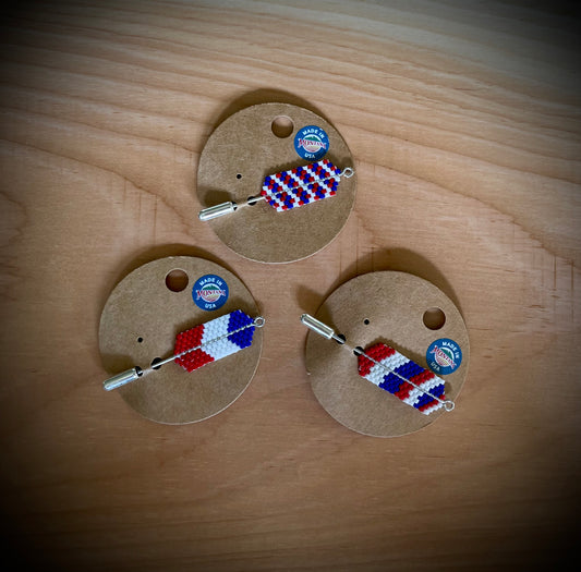 Americana Hand-Beaded Hat Pins