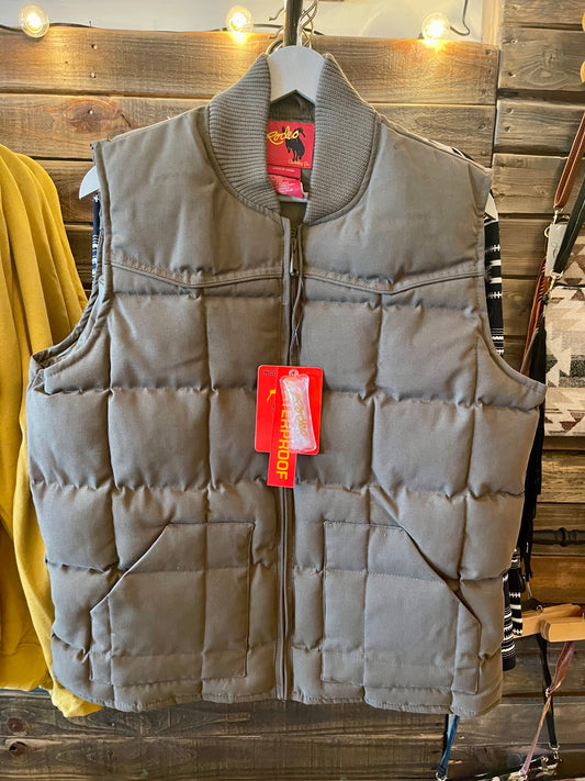 Chaleco de lona occidental para hombre