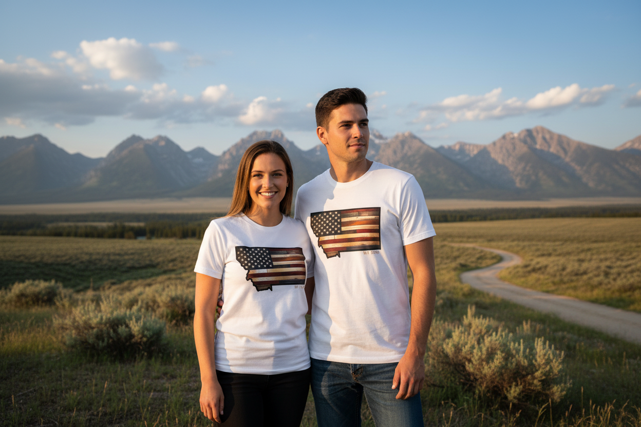 “Rustic MT 1889 USA” Tees—Adult