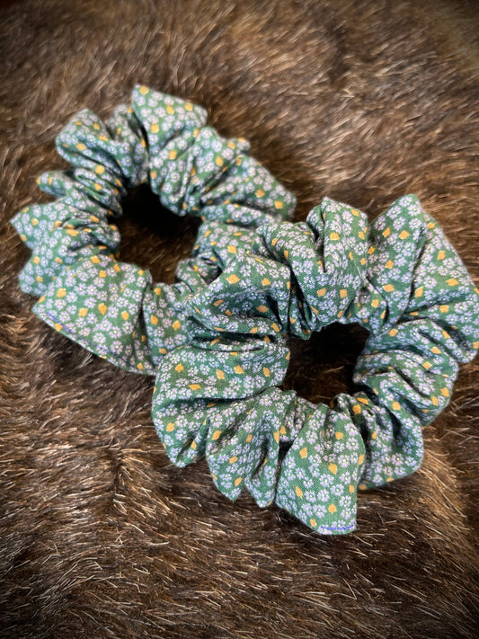 "Flirty Florals" Hair Scrunchies