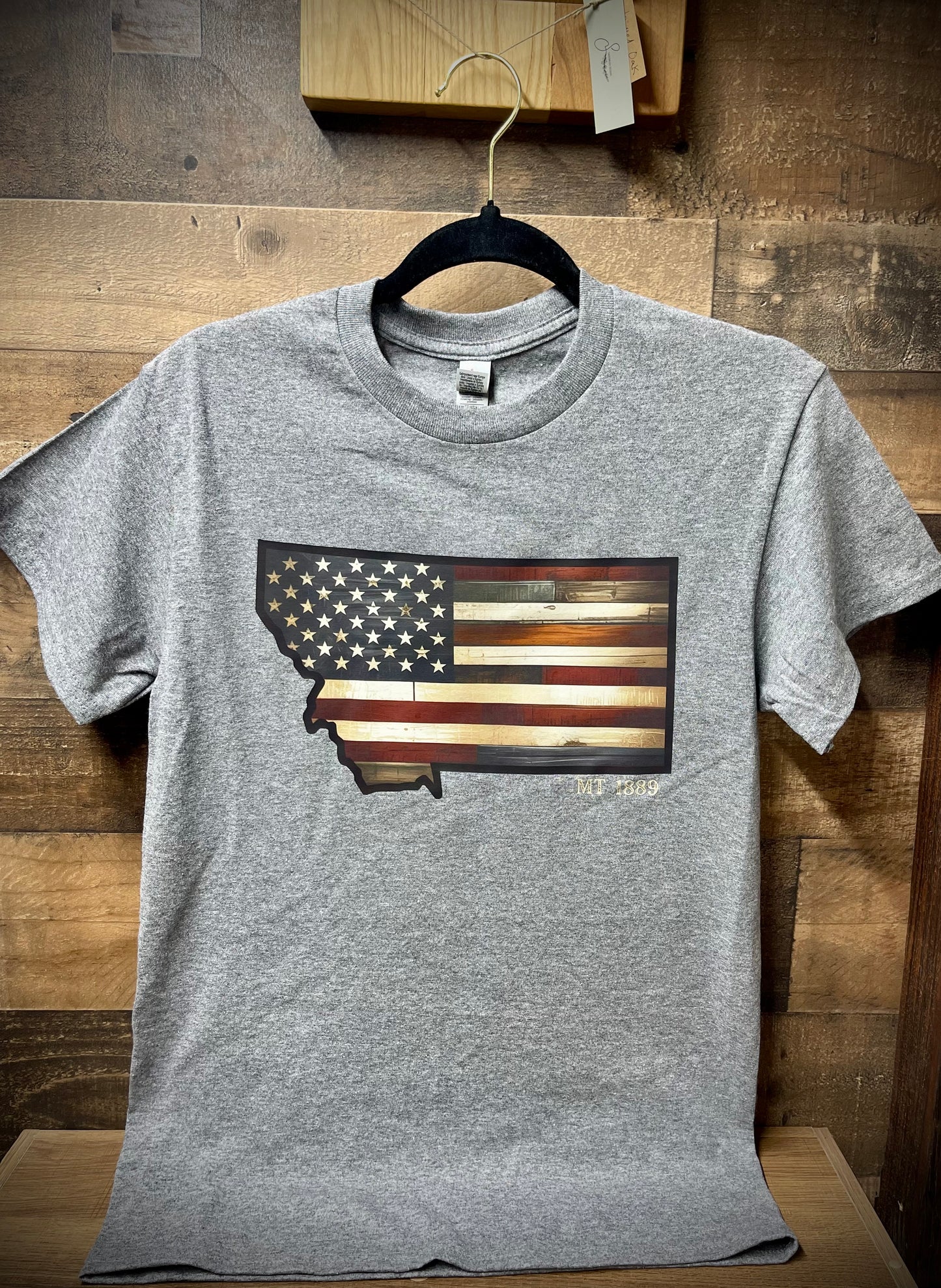 “Rustic MT 1889 USA” Tees—Adult