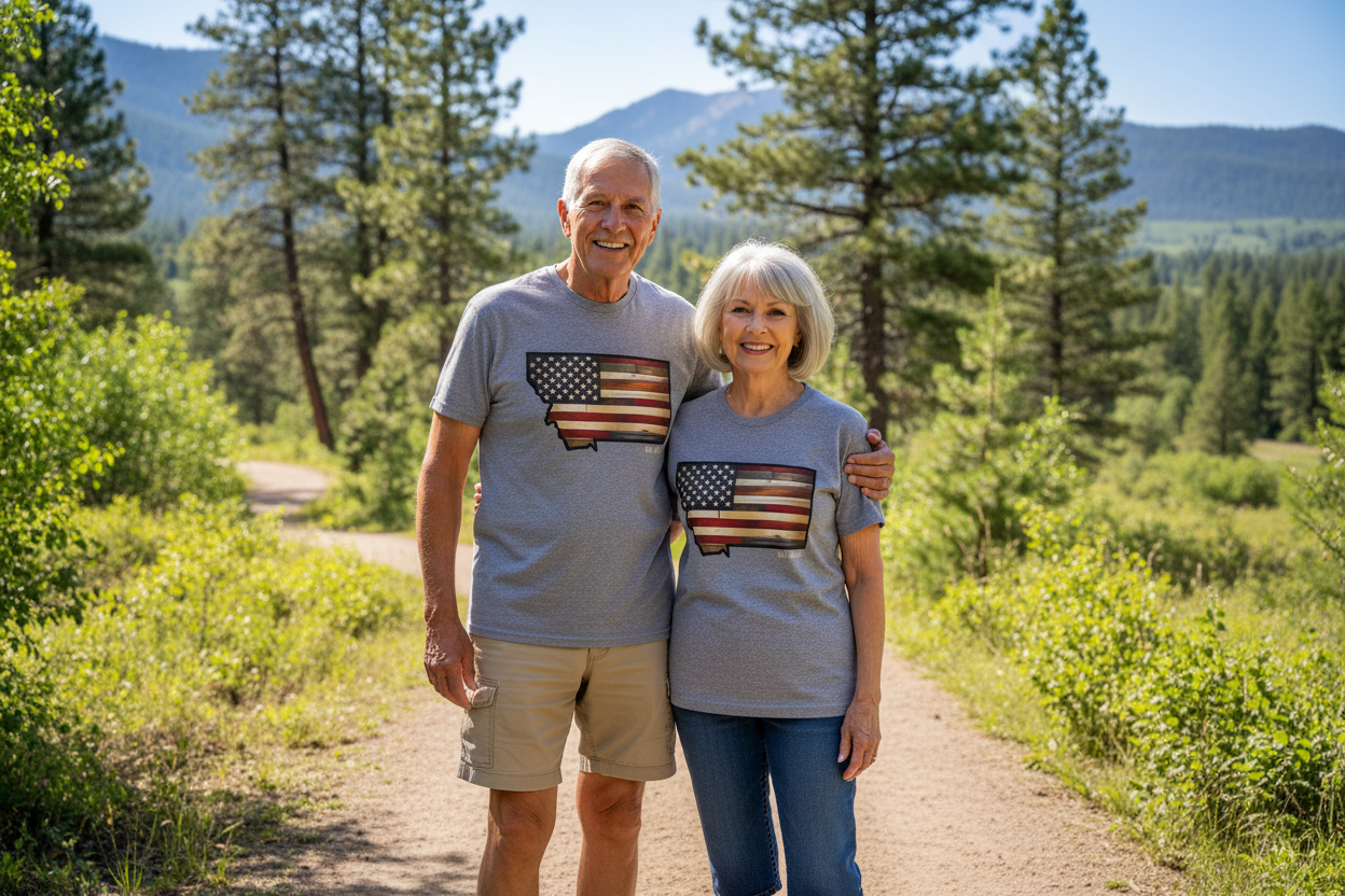 “Rustic MT 1889 USA” Tees—Adult