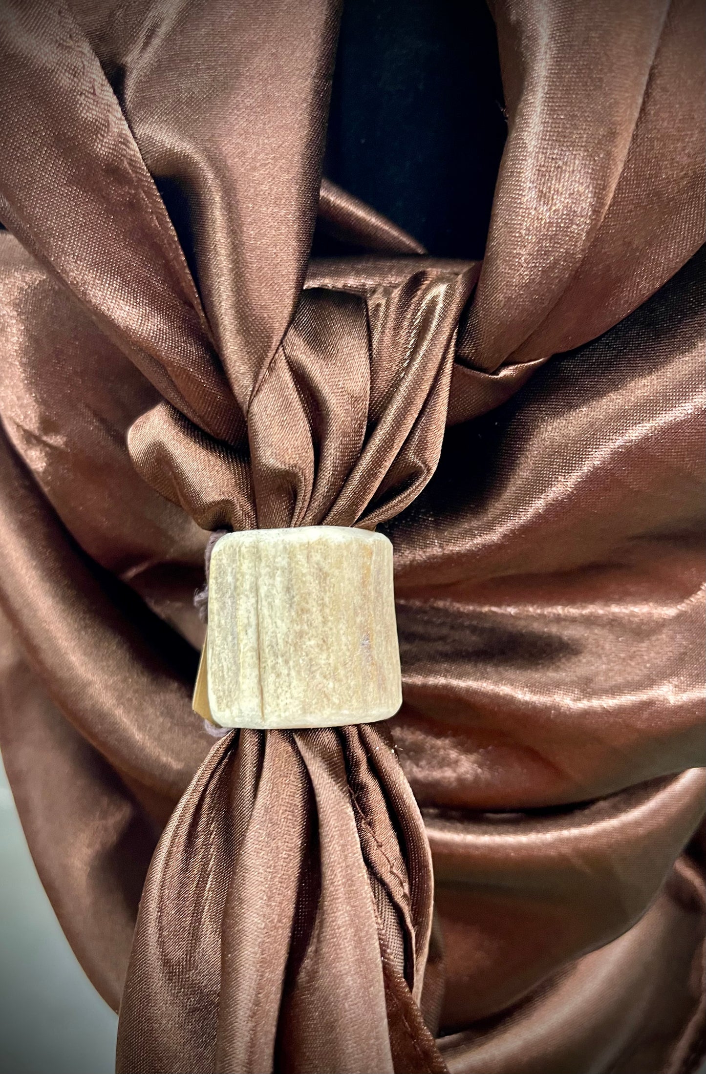 Handcrafted Antler Scarf Slides by North 89 Rustic Design