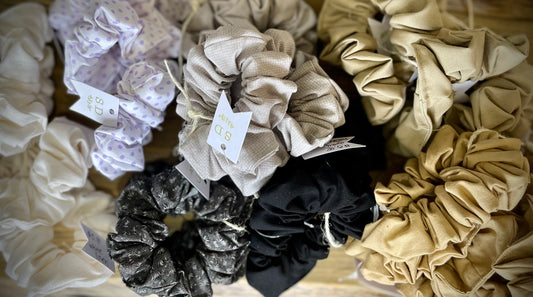 "Natural Neutrals" Hair Scrunchies