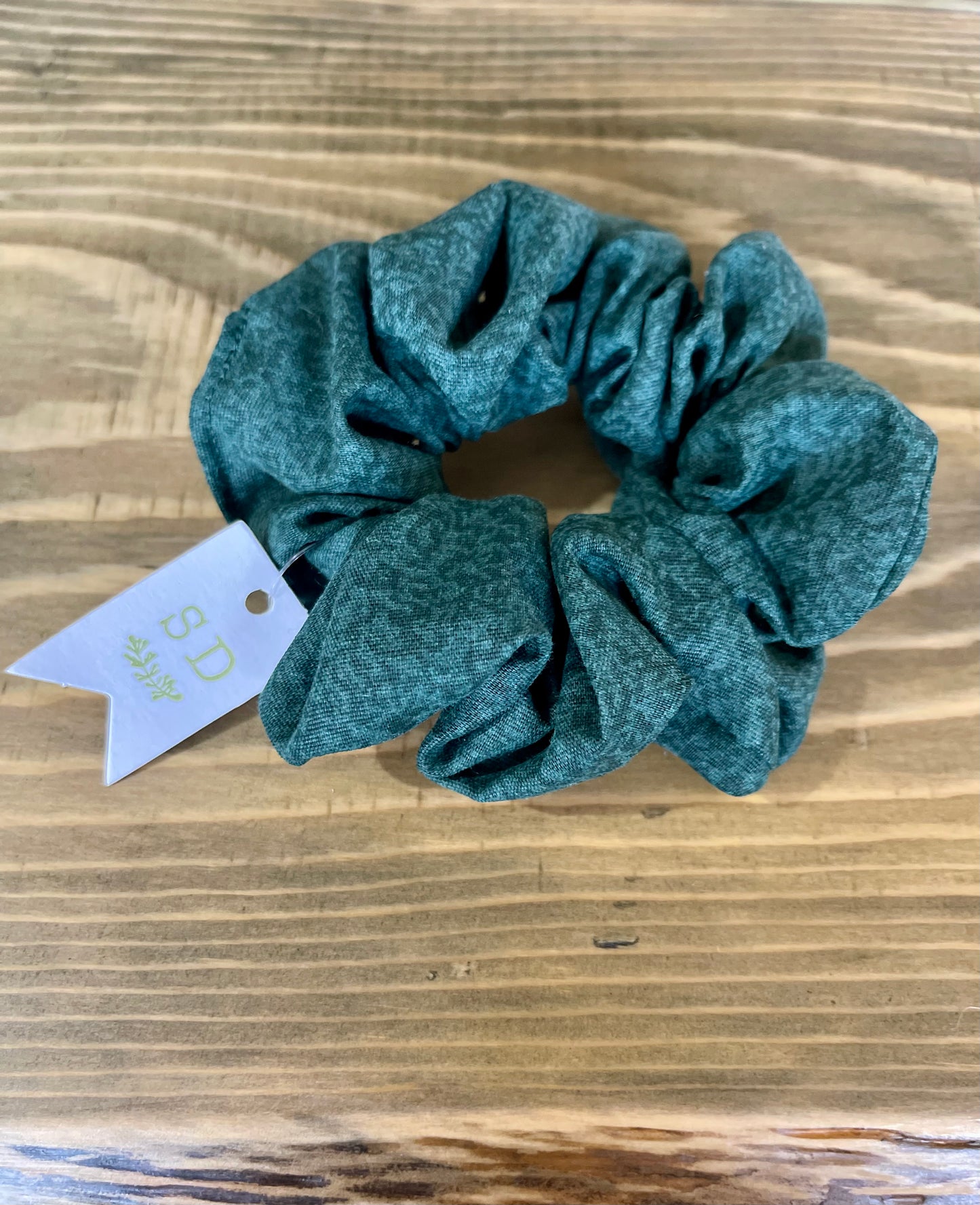 “Green Envy” Hair Scrunchies