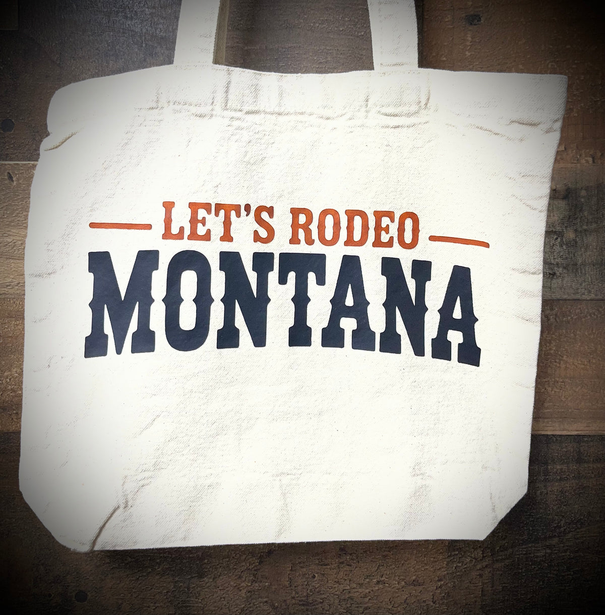 Sagebrush Designs “Let’s Rodeo Montana” Canvas Totes