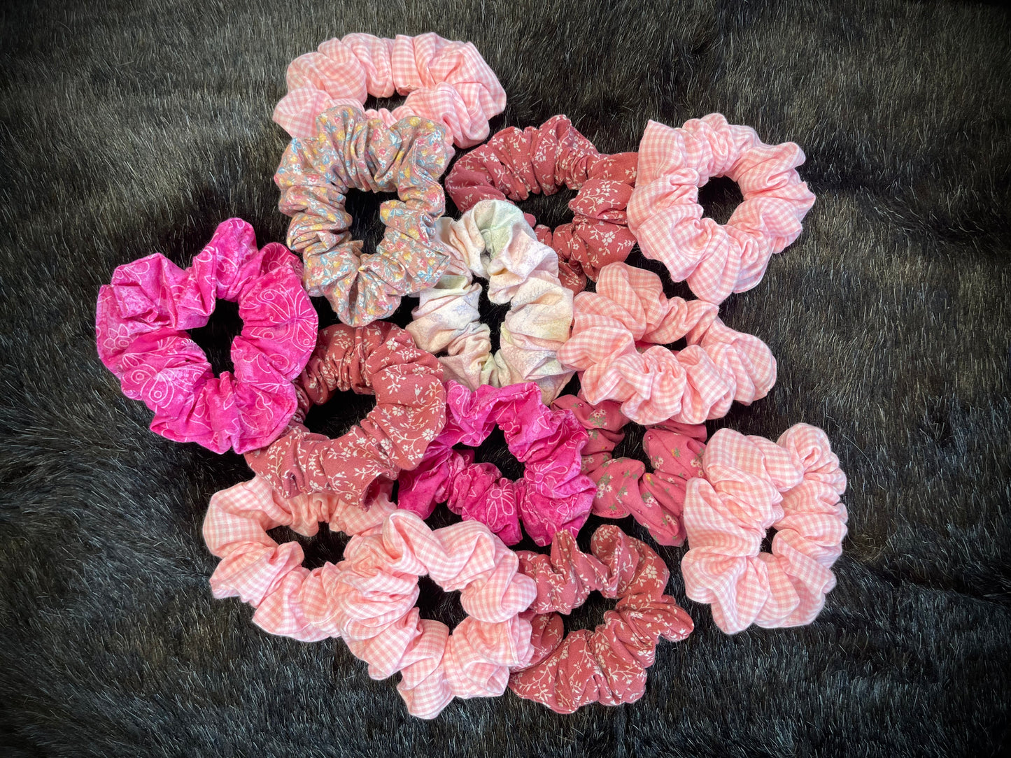 "Pretty in Pinks" Hair Scrunchies