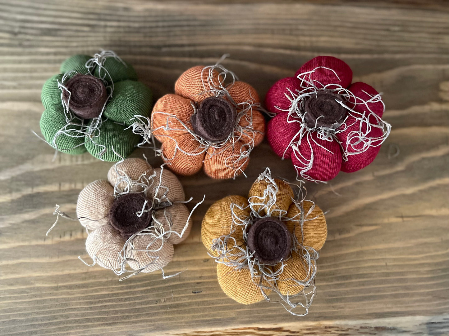 Cloth Decor Pumpkins