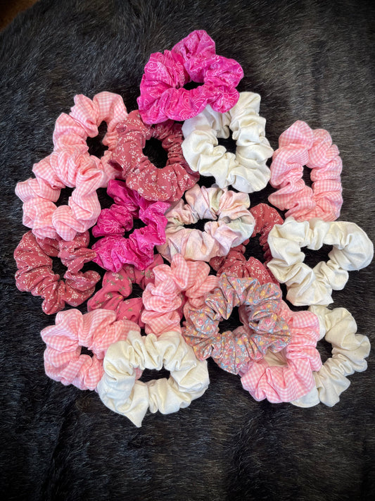 "Pretty in Pinks" Hair Scrunchies