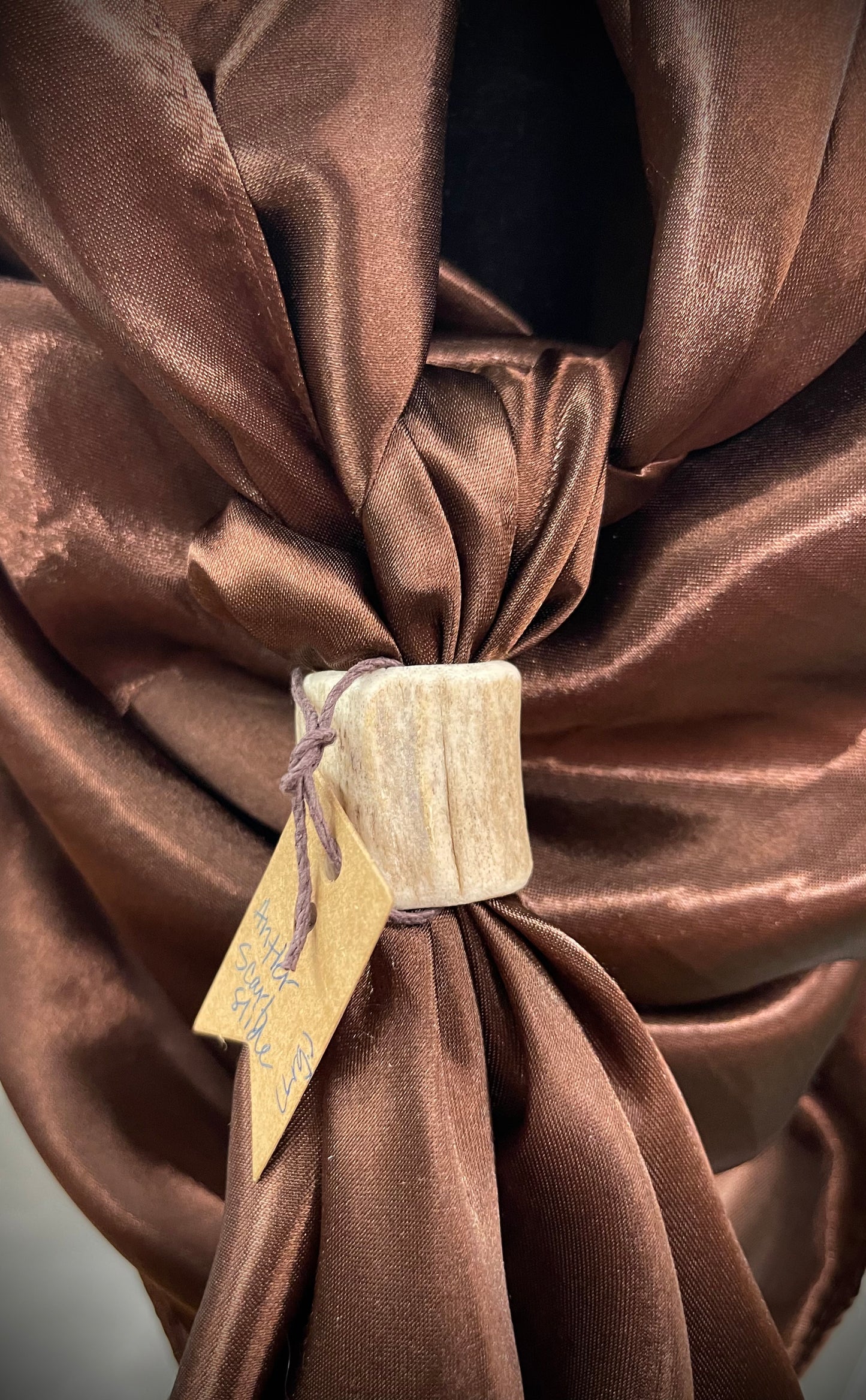 Handcrafted Antler Scarf Slides by North 89 Rustic Design