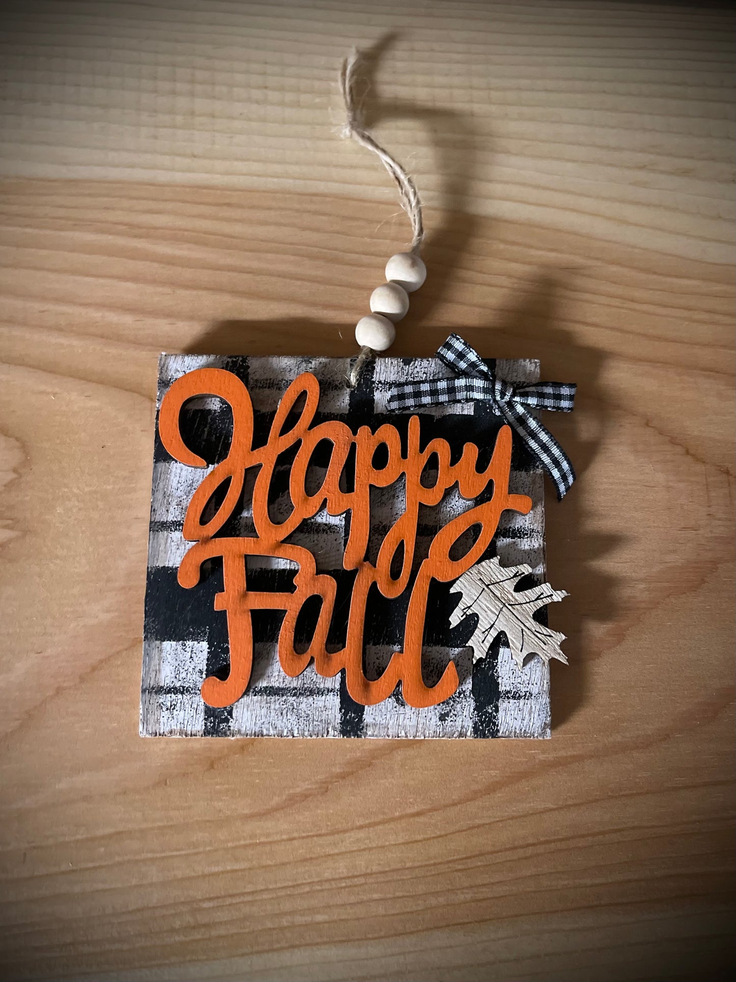 “Happy Fall” Handcrafted Harvest Ornaments