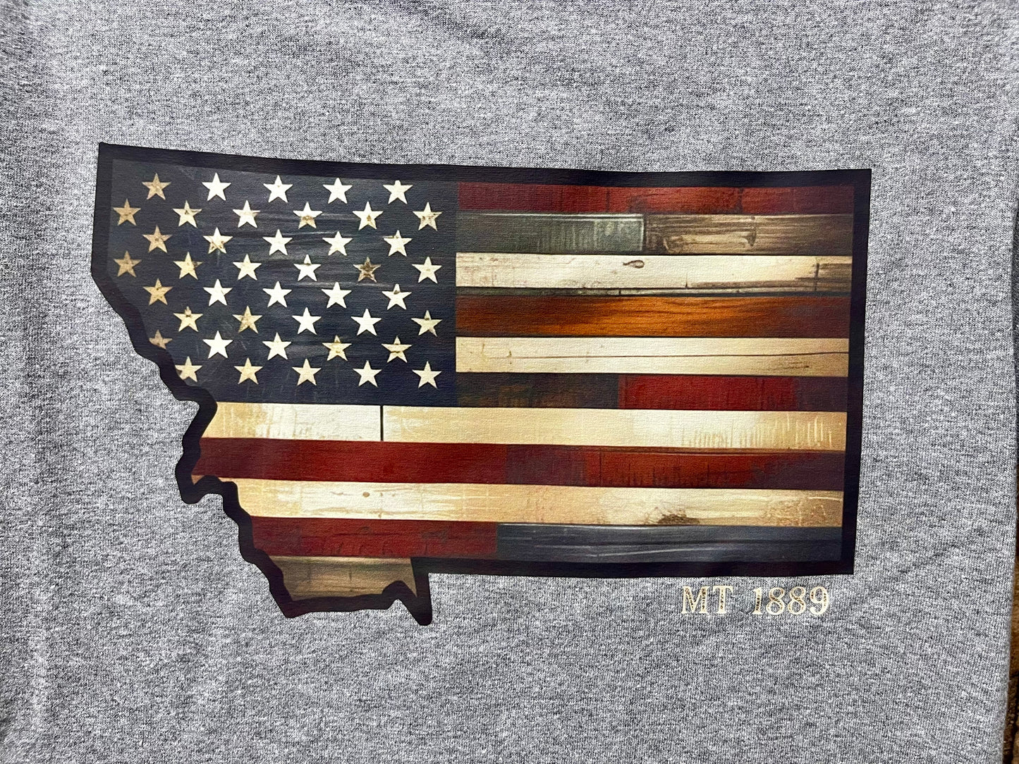 “Rustic MT 1889 USA” Tees—Adult