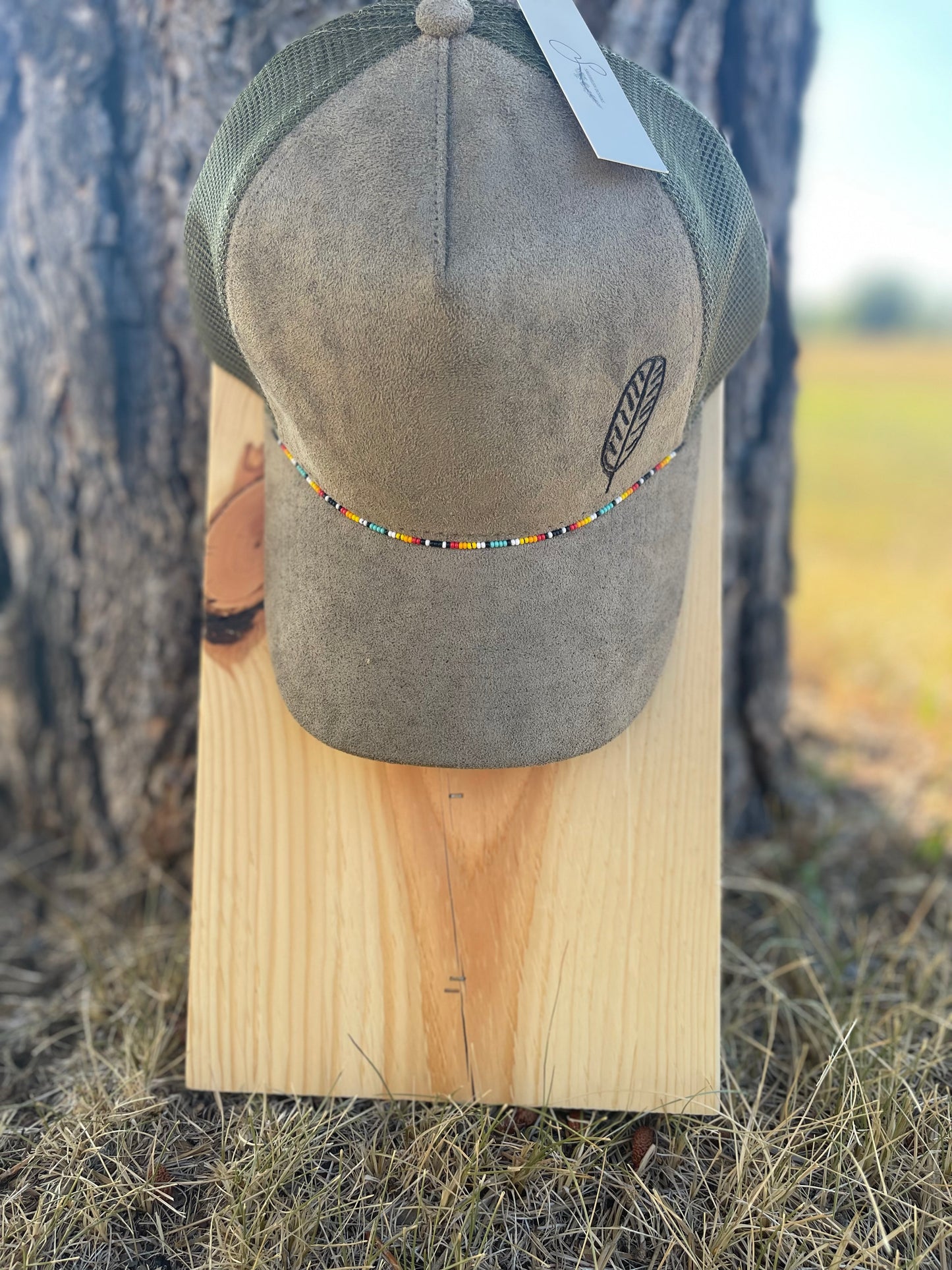 Sagebrush Exclusive x Crazy Kate Designs Hand-Beaded/Hand-Burned Baseball Caps
