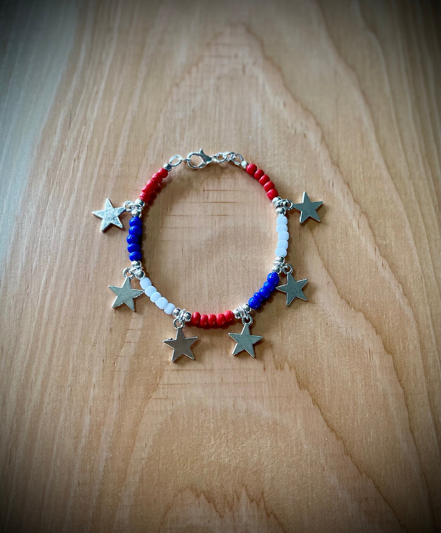 Americana Hand-Beaded Bracelets