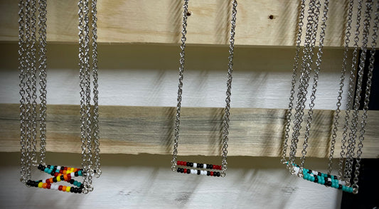Crazy Kate Designs Hand-Beaded Bar Necklaces