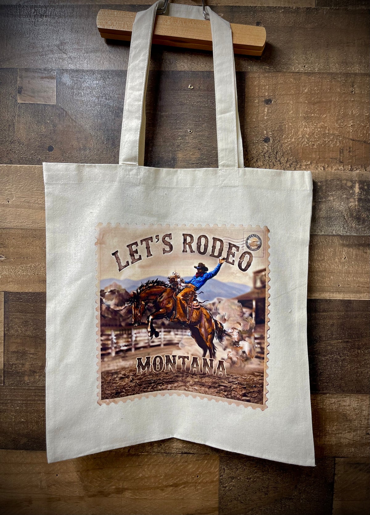 Sagebrush Designs “Let’s Rodeo Montana” Canvas Totes