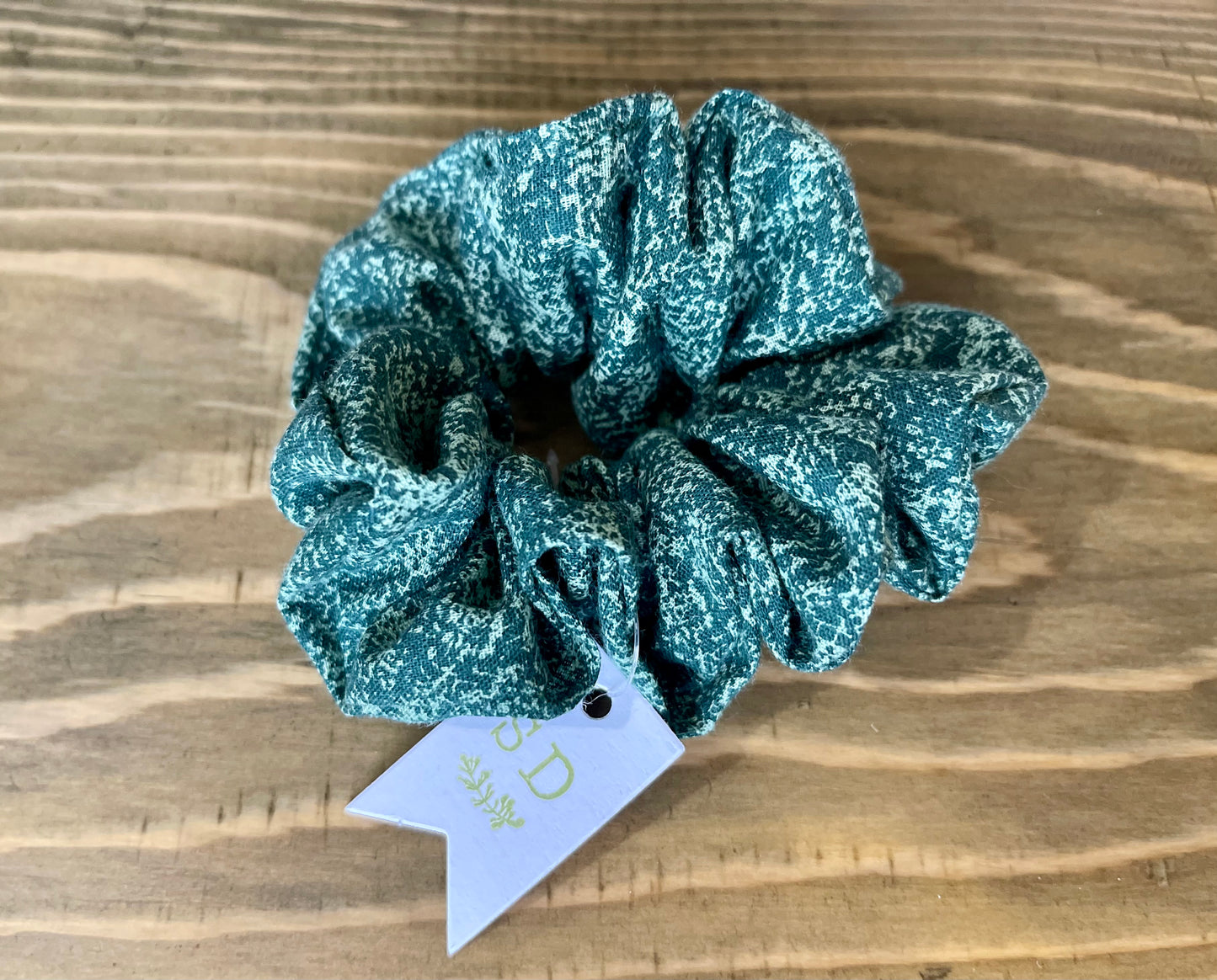 “Green Envy” Hair Scrunchies