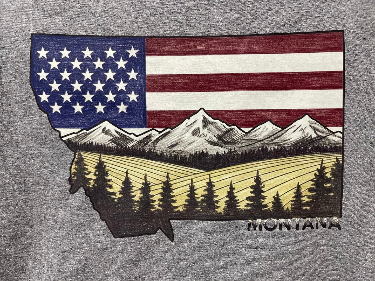 “Montana Sketch USA”—Adult
