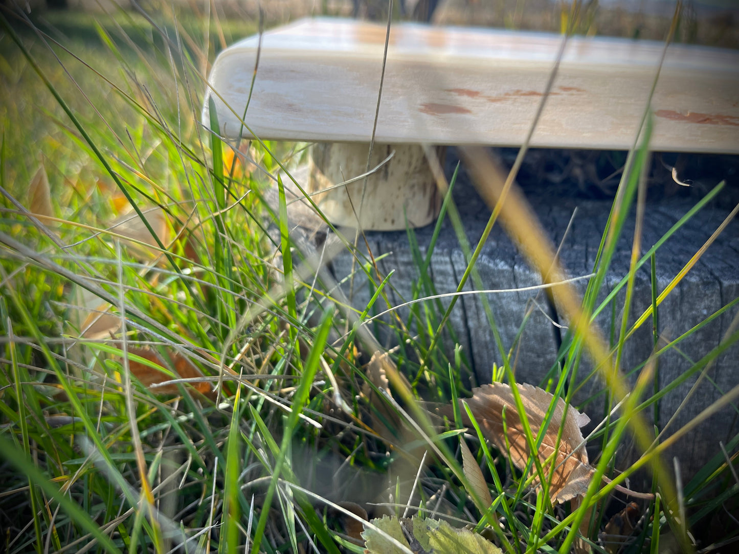 North 89 Elevador de madera de diseño rústico con patas