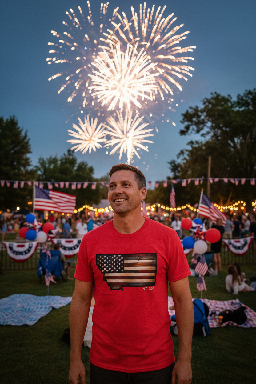“Rustic MT 1889 USA” Tees—Adult