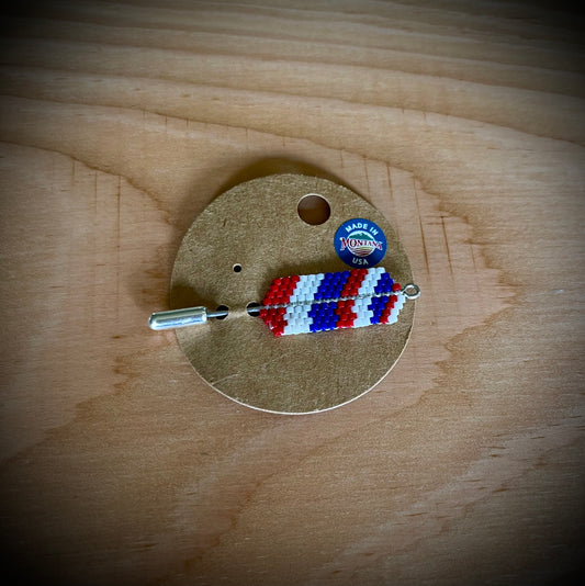 Americana Hand-Beaded Hat Pins