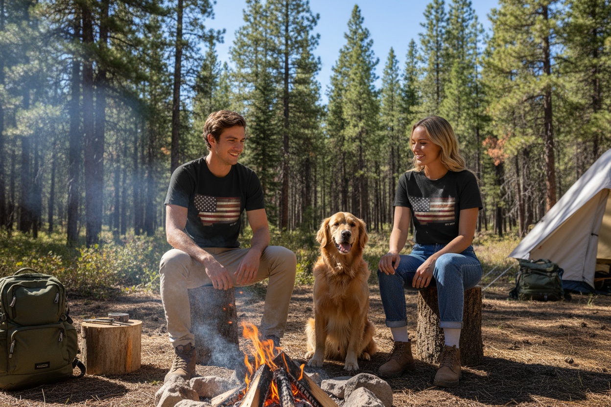 “Rustic MT 1889 USA” Tees—Adult